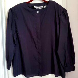 Chaus Woman Black Long sleeve 1X Blouse